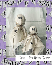 Load image into Gallery viewer, Kate + Em - Rustic Primitive Halloween Ghost Home Decor-3 Sizes