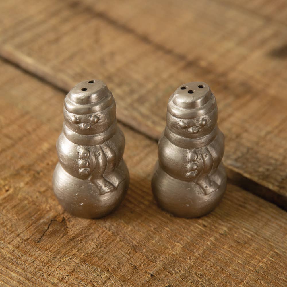 CTW Home Collection - Polished Snowmen Salt and Pepper Shakers