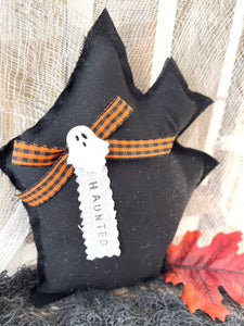 Kate + Em - Halloween Haunted House Mini Pillow | Home Decor