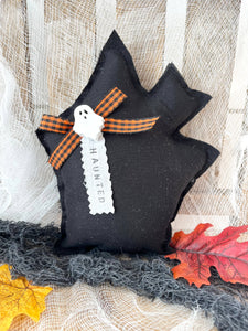 Kate + Em - Halloween Haunted House Mini Pillow | Home Decor