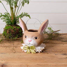 Load image into Gallery viewer, Audrey's Home &amp; Gift - Party Rabbit Papier Mache Bucket