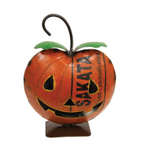 Load image into Gallery viewer, CWI Gifts - Recycled Metal Jack O Lantern Luminary