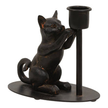 Load image into Gallery viewer, CWI Gifts - Playful Cat Iron Taper Candle Holder