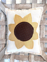 Load image into Gallery viewer, Kate + Em - Primitive Farmhouse Fall Sunflower Pillow-Brown