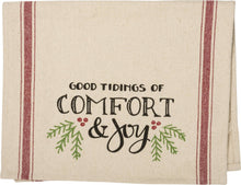 Load image into Gallery viewer, Good Tidings Of Comfort &amp; Joy Kitchen Towel