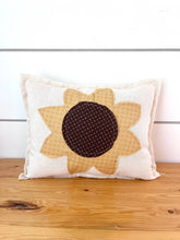 Load image into Gallery viewer, Kate + Em - Primitive Farmhouse Fall Sunflower Pillow-Brown