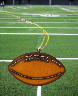 Universal Ironworks USA - Football Rustic Metal Sports Ornament