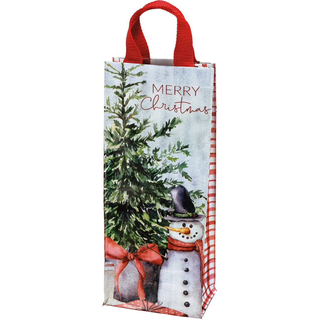 Primitives by Kathy - Merry Christmas Wine Tote