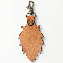 Load image into Gallery viewer, ADKR164 Hand Tooled Genuine Leather Keyring