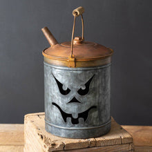 Load image into Gallery viewer, Jack-O&#39;-Lantern Oil Can Luminary