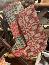 Load image into Gallery viewer, Raggedy Junction - Coverlet Lg Stocking 15x9", handmade