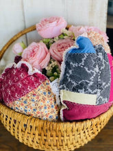 Load image into Gallery viewer, A Gnome on the Roam - Vintage Fabric Easter Eggs made from upcycled quilts