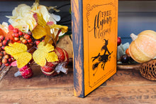 Load image into Gallery viewer, A Gnome on the Roam - Halloween Witch Sign, 5x5 pumpkin orange