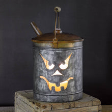 Load image into Gallery viewer, Jack-O&#39;-Lantern Oil Can Luminary