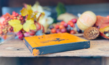 Load image into Gallery viewer, A Gnome on the Roam - Halloween Witch Sign, 5x5 pumpkin orange