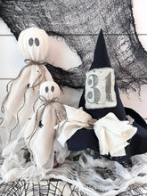 Load image into Gallery viewer, Kate + Em - Primitive Witch Hat Black, Handmade Halloween Home Decor
