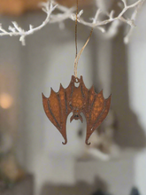 Load image into Gallery viewer, Universal Ironworks USA - Bat Hanging Ornament Rustic Metal
