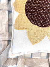 Load image into Gallery viewer, Kate + Em - Primitive Farmhouse Fall Sunflower Pillow-Brown