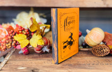 Load image into Gallery viewer, A Gnome on the Roam - Halloween Witch Sign, 5x5 pumpkin orange