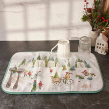 Load image into Gallery viewer, Primitives by Kathy - Winter Wonderland Drying Mat