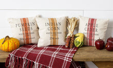 Load image into Gallery viewer, Audrey&#39;s Home &amp; Gift - Grain Sack Pillows - Pumpkin, Apple, Corn