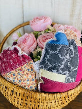 Load image into Gallery viewer, A Gnome on the Roam - Vintage Fabric Easter Eggs made from upcycled quilts