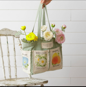 Flower Seed Packets Cotton Tote