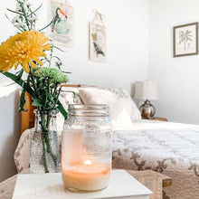 Load image into Gallery viewer, The Bathing Raven Candle Co. - Lemon Poundcake | Farmhouse Mason Collection Soy Candle