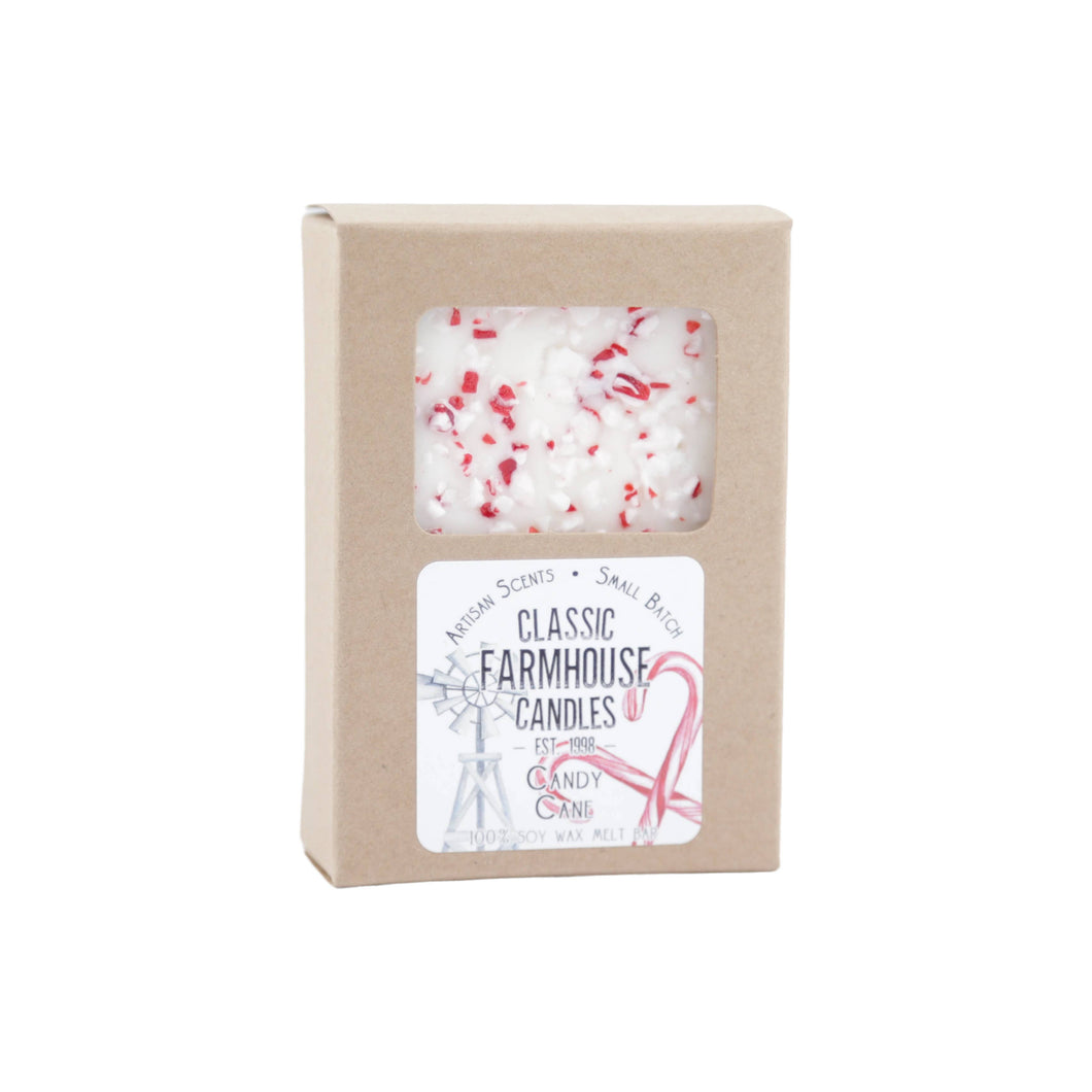 Classic Farmhouse Candles - Soy Wax Melt Bar - Candy Cane