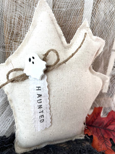 Kate + Em - Halloween Haunted House Mini Pillow | Home Decor