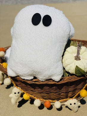 A Gnome on the Roam - Halloween handmade Sherpa Plush Ghost - 12