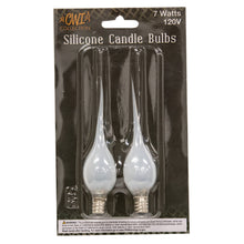 Load image into Gallery viewer, CWI Gifts - 2/Pkg 7 Watt Clear Silicone Bulbs Candelabra Base