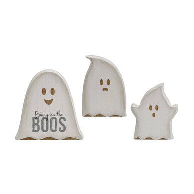The Hearthside Collection - 3/Set, Bring On the Boos Wooden Ghosts