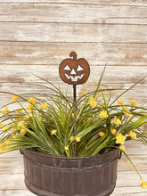 Load image into Gallery viewer, Jack O Lantern Pumpkin Halloween Garden Plant Stake