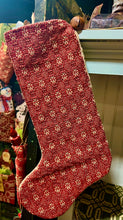 Load image into Gallery viewer, Raggedy Junction - Coverlet Lg Stocking 15x9", handmade