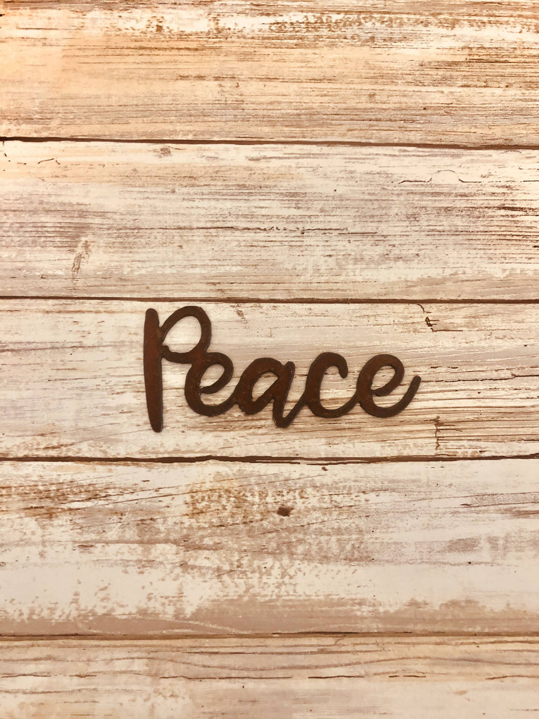 Peace Cursive word Magnet