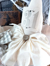 Load image into Gallery viewer, Kate + Em - Primitive Witch Hat Natural Cotton 2, Halloween Home Decor