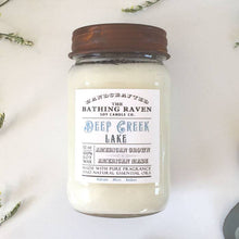 Load image into Gallery viewer, The Bathing Raven Candle Co. - Deep Creek Lake | Farmhouse Mason Collection Soy Candle