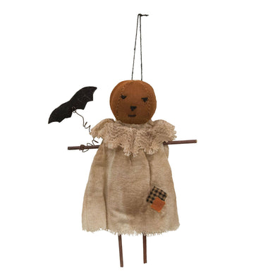 The Hearthside Collection - Patches Pumpkin Girl Ornament