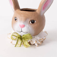 Load image into Gallery viewer, Audrey's Home &amp; Gift - Party Rabbit Papier Mache Bucket