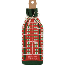 Load image into Gallery viewer, Primitives by Kathy - Does Alcohol Count As Holiday Spirit Bottle Sock