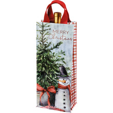 Load image into Gallery viewer, Primitives by Kathy - Merry Christmas Wine Tote