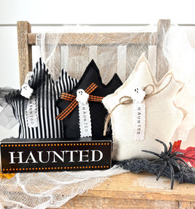 Kate + Em - Halloween Haunted House Mini Pillow | Home Decor