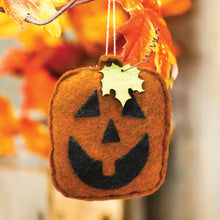 Load image into Gallery viewer, The Hearthside Collection - Jack O Lantern Felt Ornament