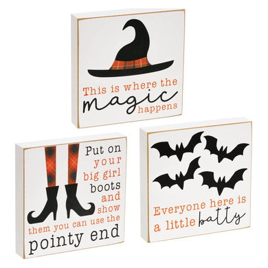 The Hearthside Collection - Pointy End Square Block, 3 Assorted