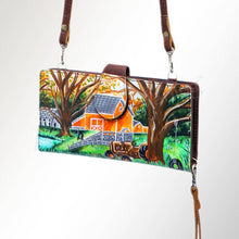 Load image into Gallery viewer, ADBGM113 Wristlet Genuine Western Leather Women Bag