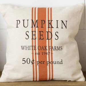 Audrey's Home & Gift - Grain Sack Pillows - Pumpkin, Apple, Corn