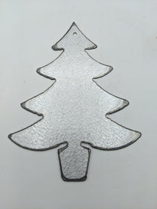 Christmas Tree Lightly Rusted Metal 6" Ornament