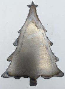 Rusted Christmas Tree Ornament 6"