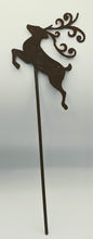 Load image into Gallery viewer, Rusty Reindeer Yard or Plant Stake - 15&quot; - 18&quot;